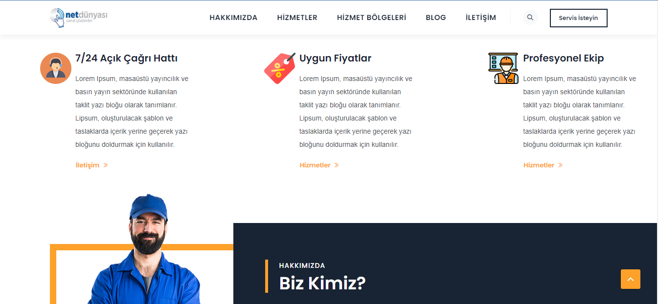 Klima Hazır Web Sitesi