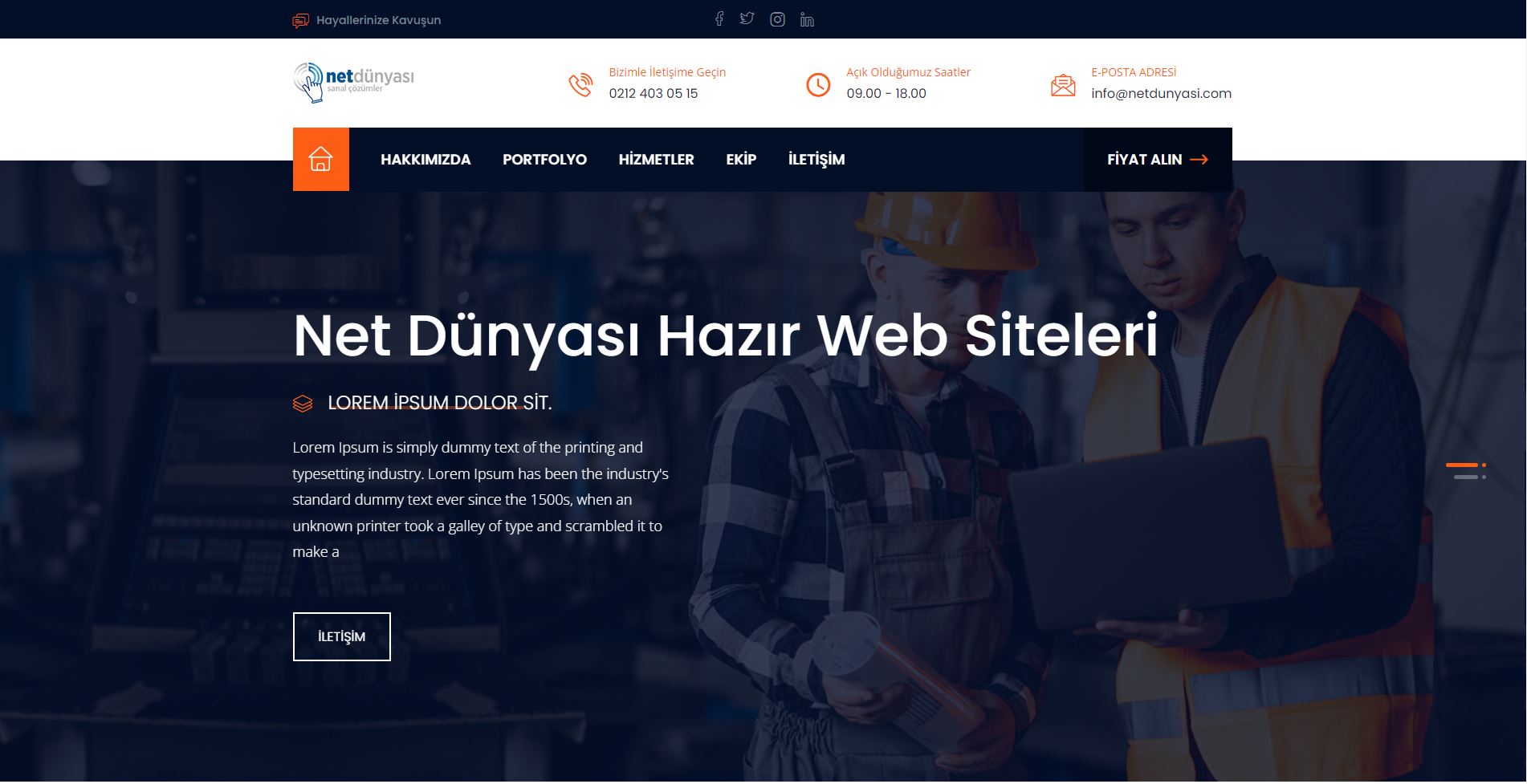 Hazır İnşaat ve Mühendislik Web Sitesi