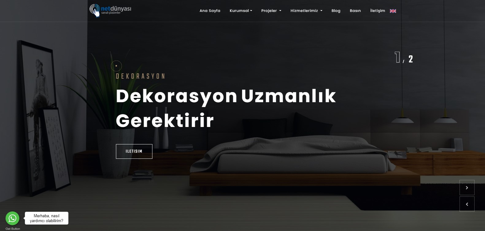 Dekorasyon ve İnşaat İçin Hazır Web Sitesi - ND12