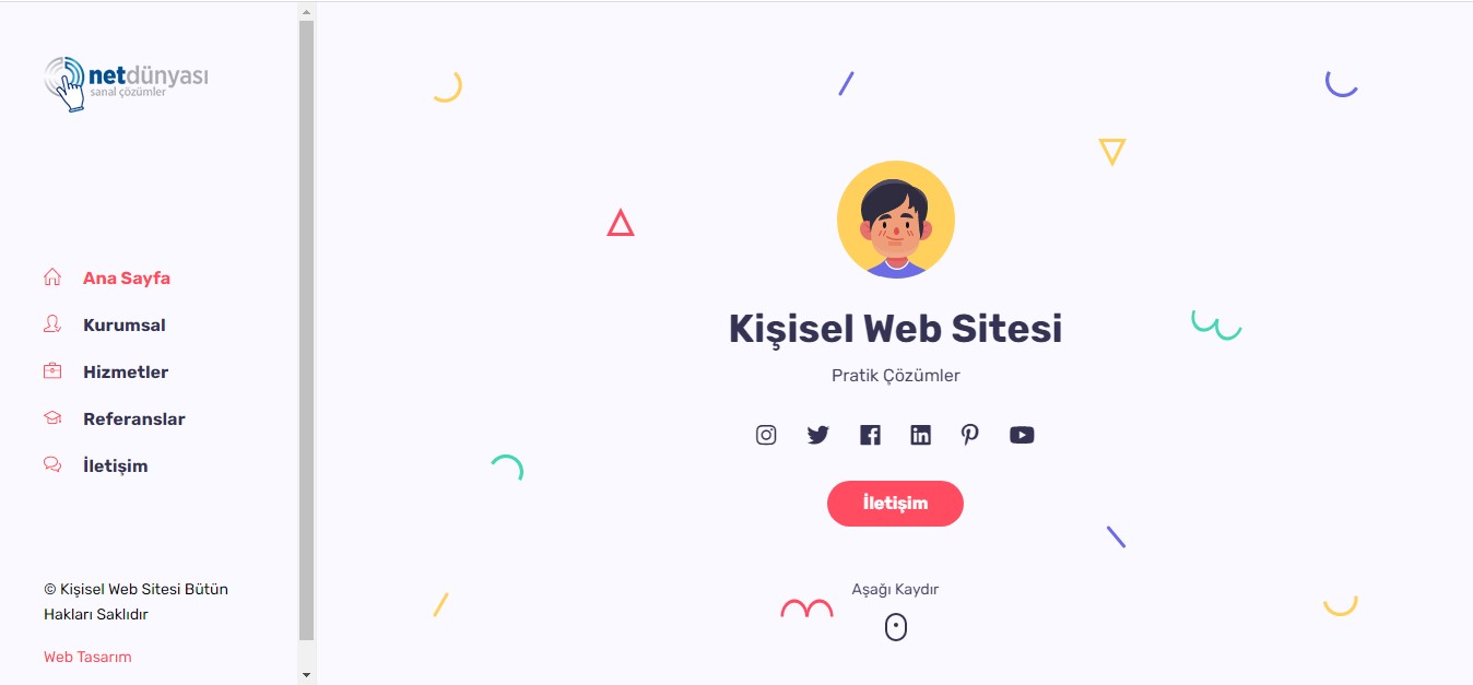 Kişisel Hazır Web Sitesi