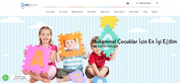 Ana Okul ve Okullar İçin Hazır Web Sitesi - ND08