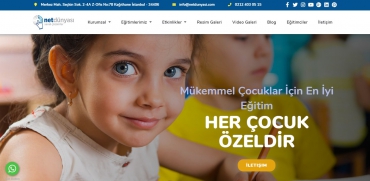 Ana Okul ve Okullar İçin Hazır Web Sitesi - ND07